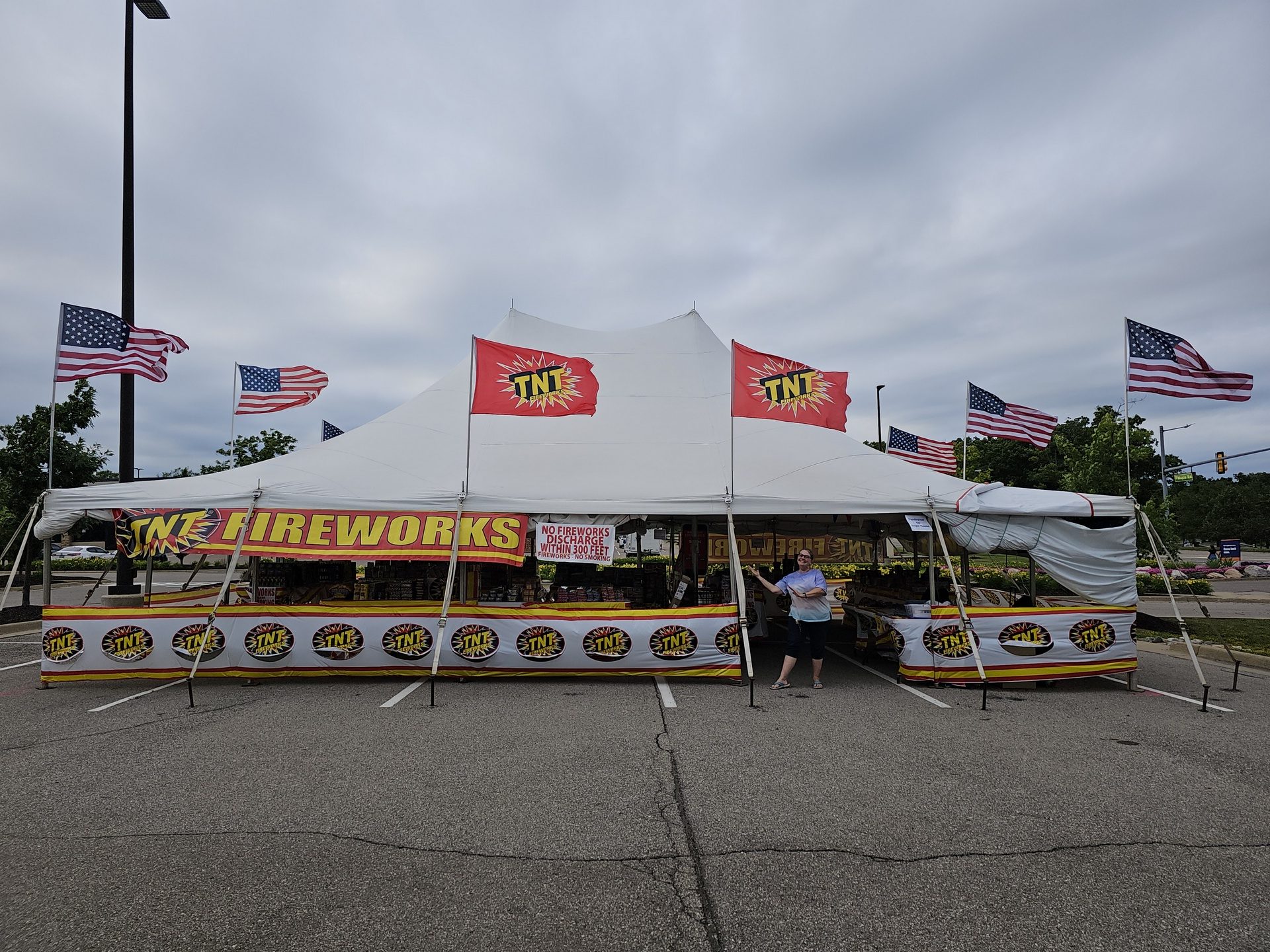 Our TNT Fireworks Tent from last year.
